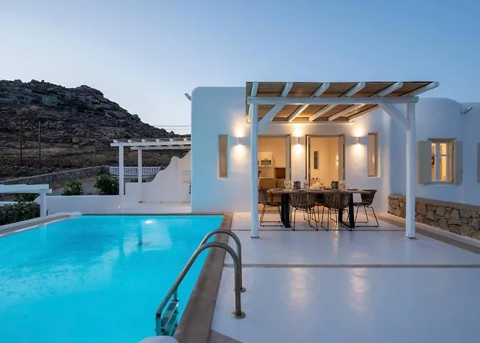 Villa Aegean Blue By Llb - In 500m. Kalafatis